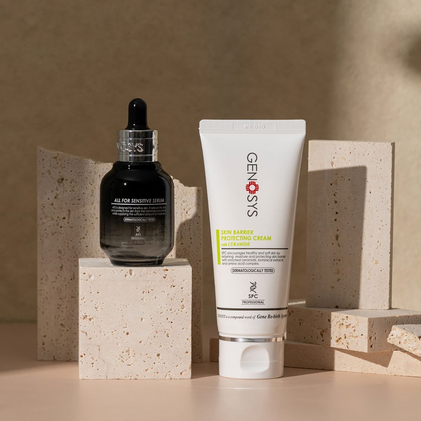 Coffret Duo Crème SPC (Skin barrier Protecting Cream) + Sérum AFS (All For Sensitive Serum) Genosys